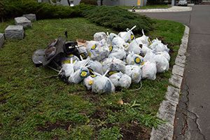 回収したゴミは、市役所で処理します